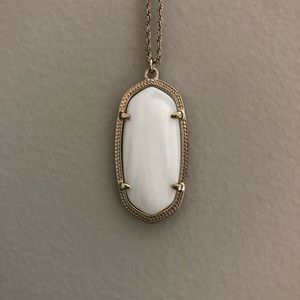 White Kendra Scott necklace